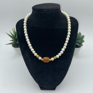 Handmade Trendy Glass Bead Necklace